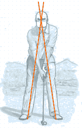 Golfansprechposition - neutraler Stand