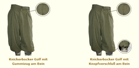 Knickerbocker Golfhosen